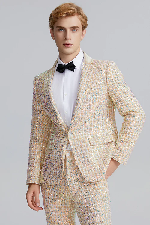 Men s Sequin Tuxedo Suits