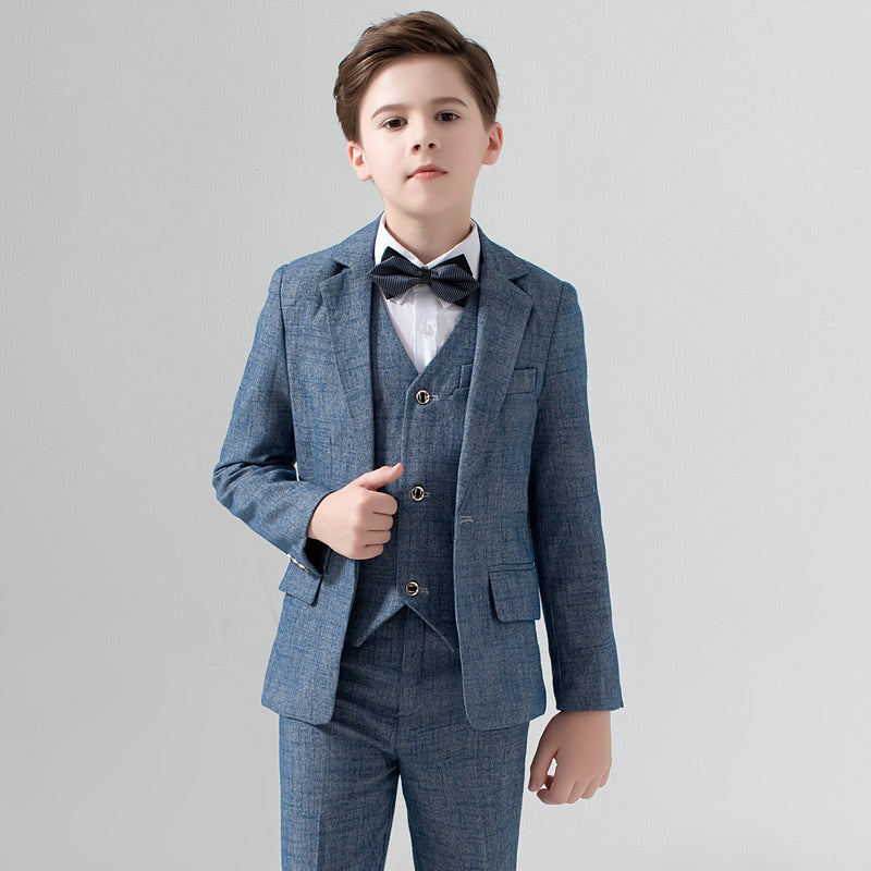 Midnight Blue 3  Piece Boy Suit/Tuxedo