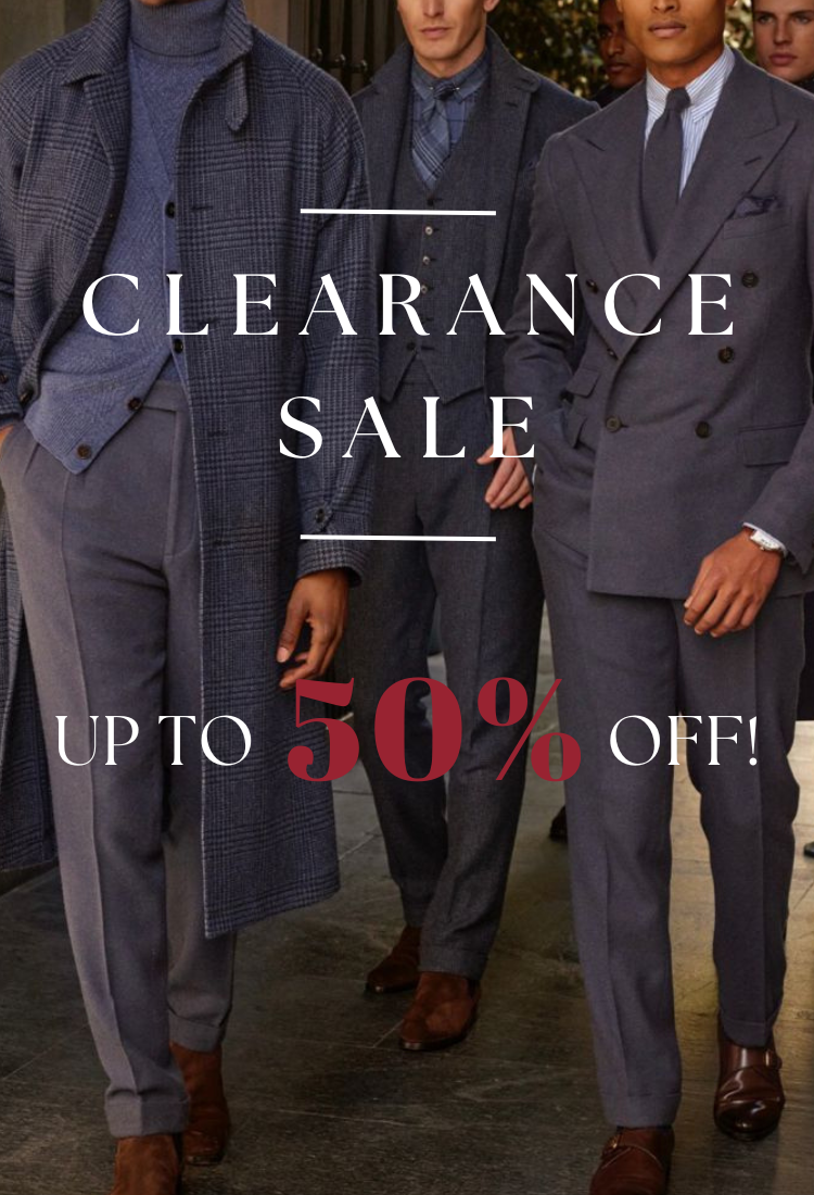 【Promotions & Events】Winter Clearance | Men’s Suits Up to 50% Off — While Supplies Last!