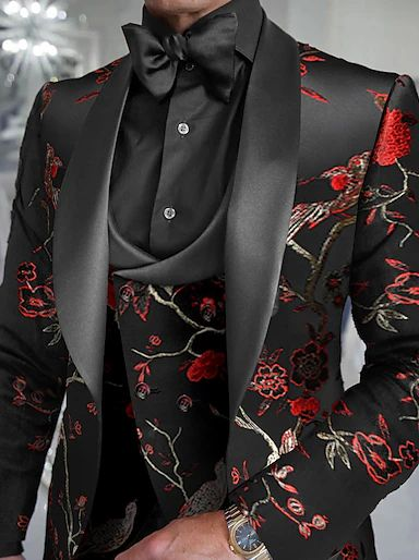 Men's Embroidery Tuxedo & Suit