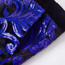 【Combinación Especial】Pantalones Azules con Bordado Brillante de Lujo para Hombre