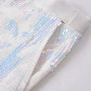 Men's Fashion Sequin White Pants
