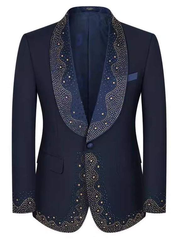 Wedding Dark Blue Tuxedo - 2