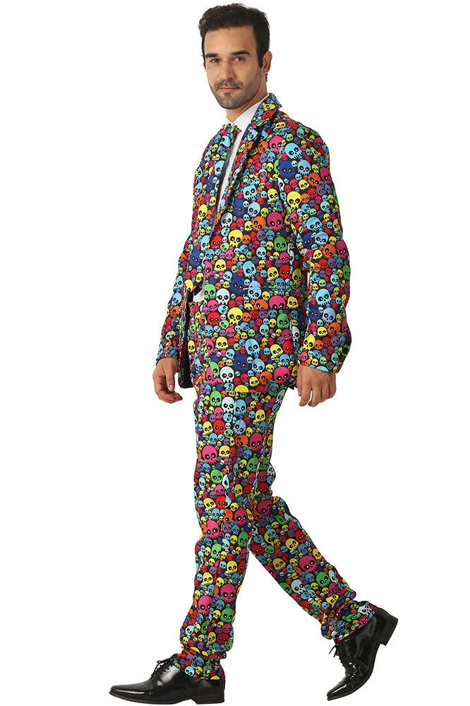 Colorful Skeleton Graffiti Suit - 2