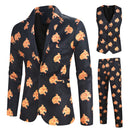 Men's Cheetah Print 3-Piece Suit