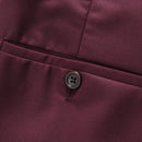 Classic Business Burgundy Suit- 3