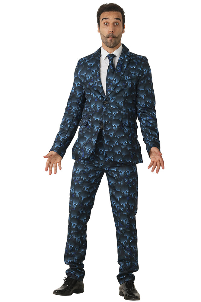 Blue Skull Print Suit - 1