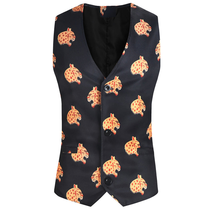 Men's Cheetah Print 3-Piece Suit