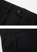 Men’s Black 2-Piece Floral Jacquard Tuxedo Set with Hotfix Crystal Shawl Collar