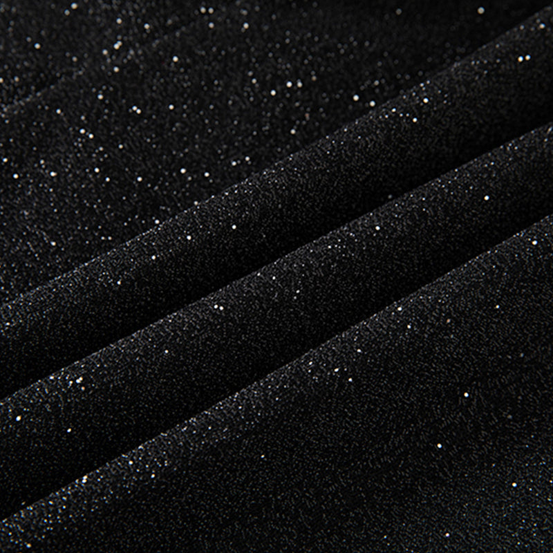 Starry Black Smoking Suit Fabric