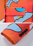 Orange Graffiti Suit