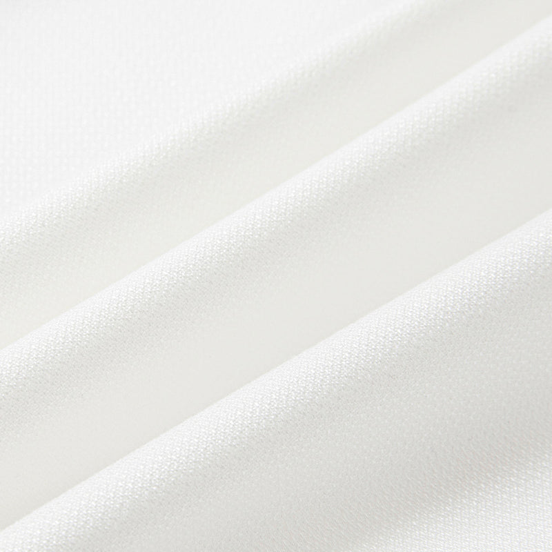 Men's 2-Piece Pure White Double-Breasted Suit Wedding Tuxedo