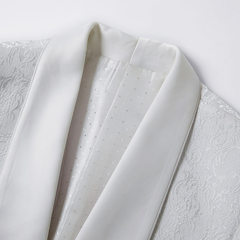 Wedding White Suit Details