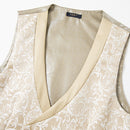 Damask Champagne Suit vest - 2