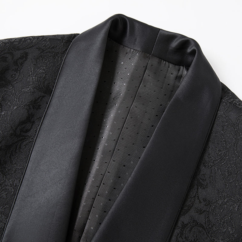 Damask Black Suit details