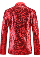 Paisley Red Sequin Suit back