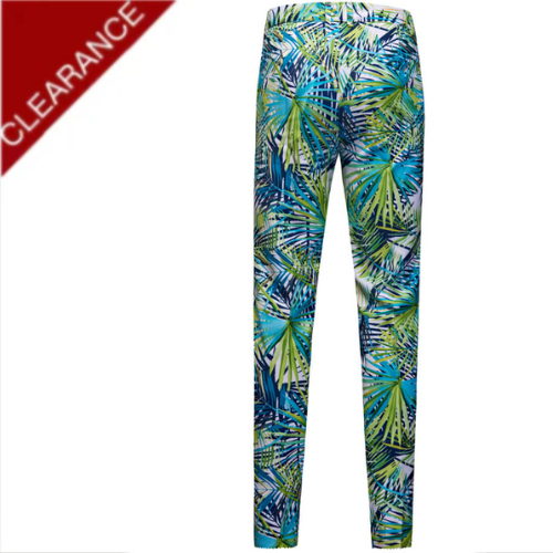 Men's  Tropical Palm Leaf Print Pant