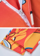 Orange Graffiti Suit