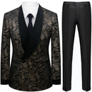 Gold Paisley Black Tuxedo