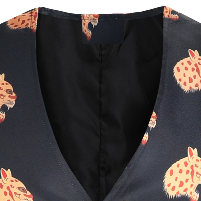 Men's Cheetah Print 3-Piece Suit