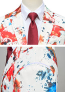 Men’s 3D Digital Print 2-Piece Stage Performance Suit