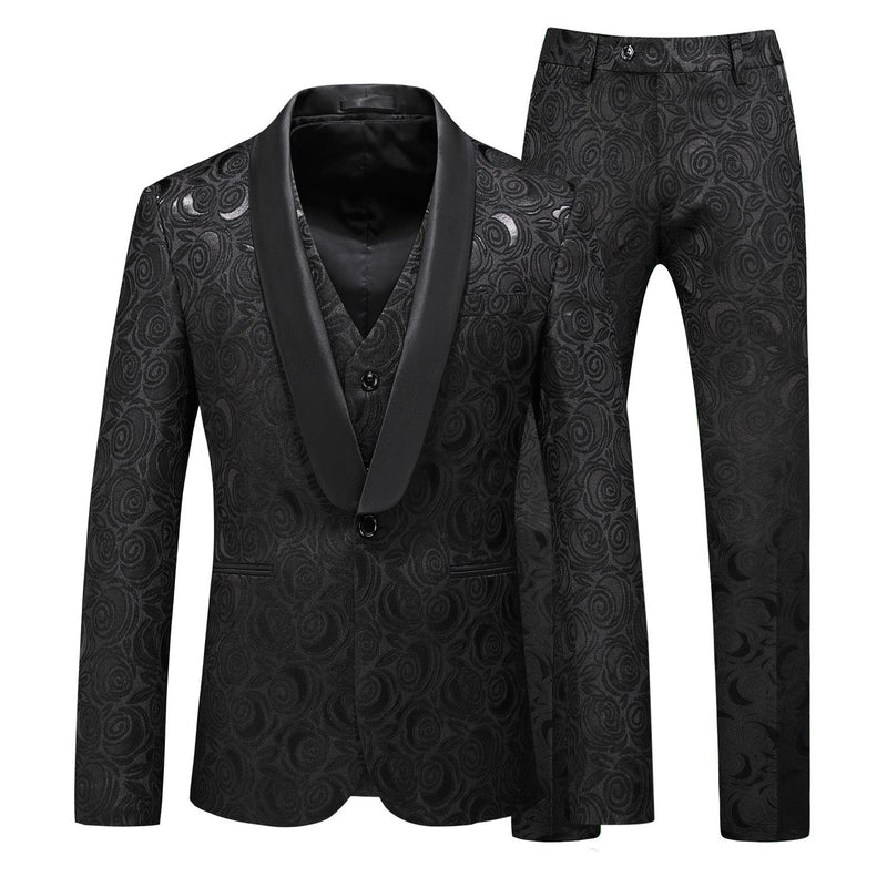 Black Wedding Suits details - 4