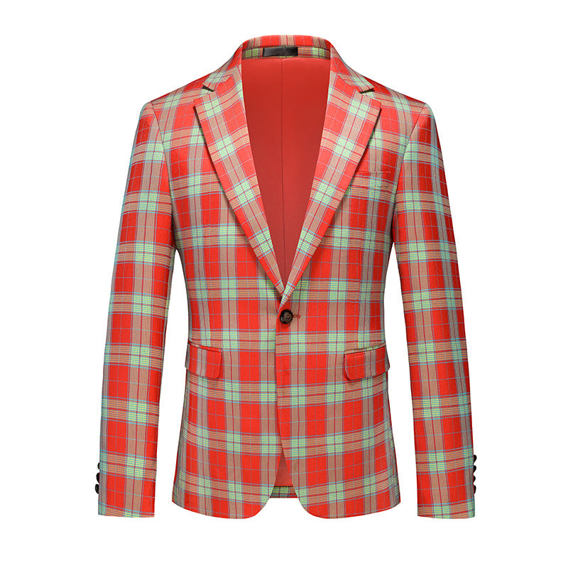 Red and Mint Check Suit  1