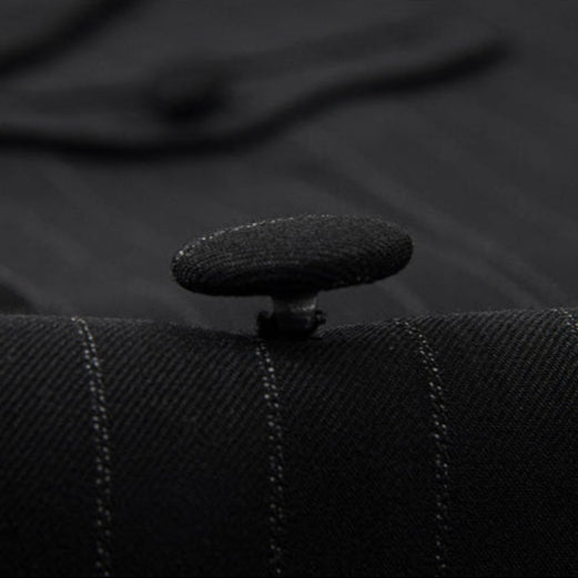 black casual suit button 