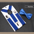 Men's Classic Bow Tie & Suspenders Set 16 Color