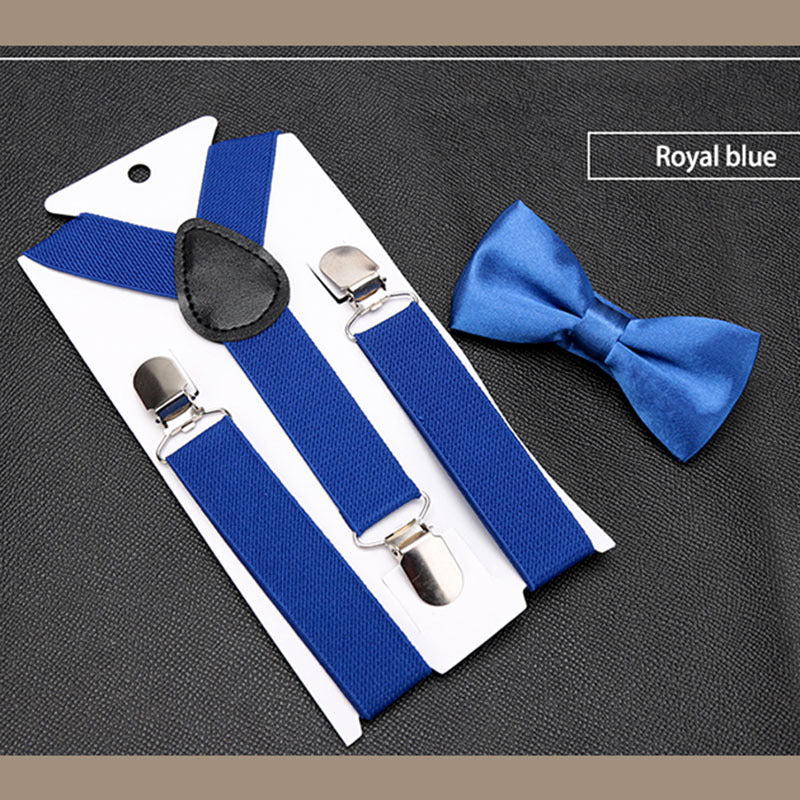 Men's Classic Bow Tie & Suspenders Set 17 Color