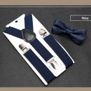 Men's Classic Bow Tie & Suspenders Set 16 Color