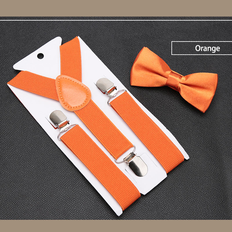 Men's Classic Bow Tie & Suspenders Set 17 Color