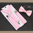 Men's Classic Bow Tie & Suspenders Set 16 Color