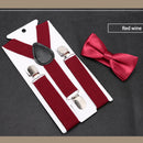 Men's Classic Bow Tie & Suspenders Set 16 Color