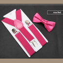 Men's Classic Bow Tie & Suspenders Set 16 Color