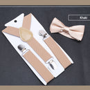 Men's Classic Bow Tie & Suspenders Set 16 Color