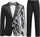silver branch boy's black tuxedo