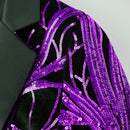 purple branch boy's black tuxedo- 6