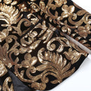 Robe 2 pièces noire à paillettes et fleurs pour garçon