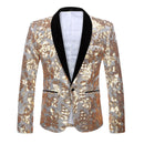 Robe 2 pièces à paillettes florales dorées pour garçon