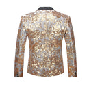 Robe 2 pièces à paillettes florales dorées pour garçon