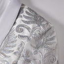 Robe 2 pièces à paillettes blanches et florales pour garçon