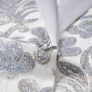 Robe 2 pièces à paillettes blanches et florales pour garçon