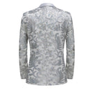 Robe 2 pièces à paillettes blanches et florales pour garçon