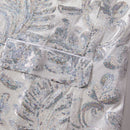 Robe 2 pièces à paillettes blanches et florales pour garçon