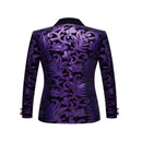 Boy's 2-Piece Purple  Sparkle Floral Sequin Dress