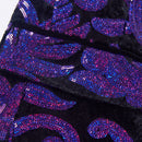 Boy's 2-Piece Purple  Sparkle Floral Sequin Dress
