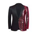 Robe 2 pièces noire à paillettes rouges et ondulations d'eau pour garçon