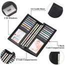 Slim Long Leather Wallet for Men – RFID Blocking