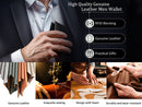 Slim Long Leather Wallet for Men – RFID Blocking